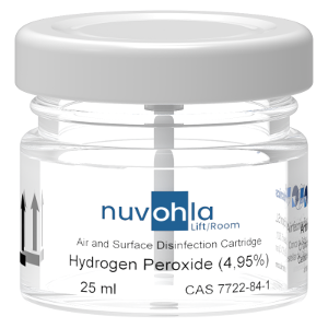 Pack 2 Cartuchos de Recambio para Nuvhola Room – Hidrógeno Peróxido 4,95% 2x(25 ml) - EuroAllergy