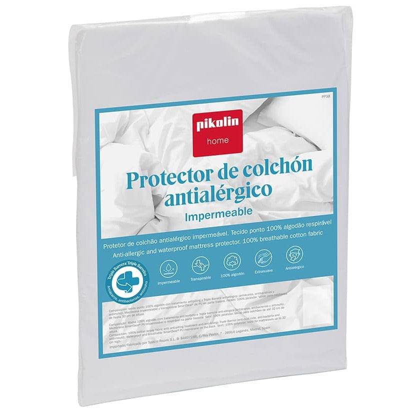 PROTECTOR DE COLCHÓN IMPERMEABLE TRANSPIRABLE ANTIÁCAROS