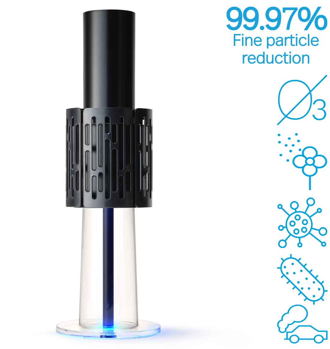 Purificador Ionizador de aire Lightair Evolution Negro