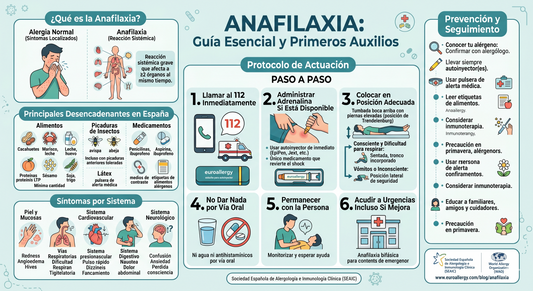 Anafilaxia: qué es, síntomas, causas y qué hacer si ocurre