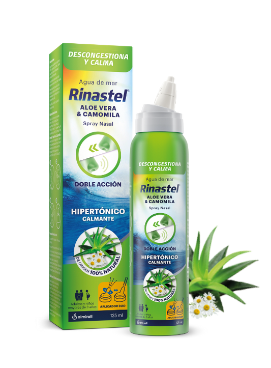 Rinastel® Aloe Vera & Camomila | Spray Nasal Natural para Descongestión y Calma