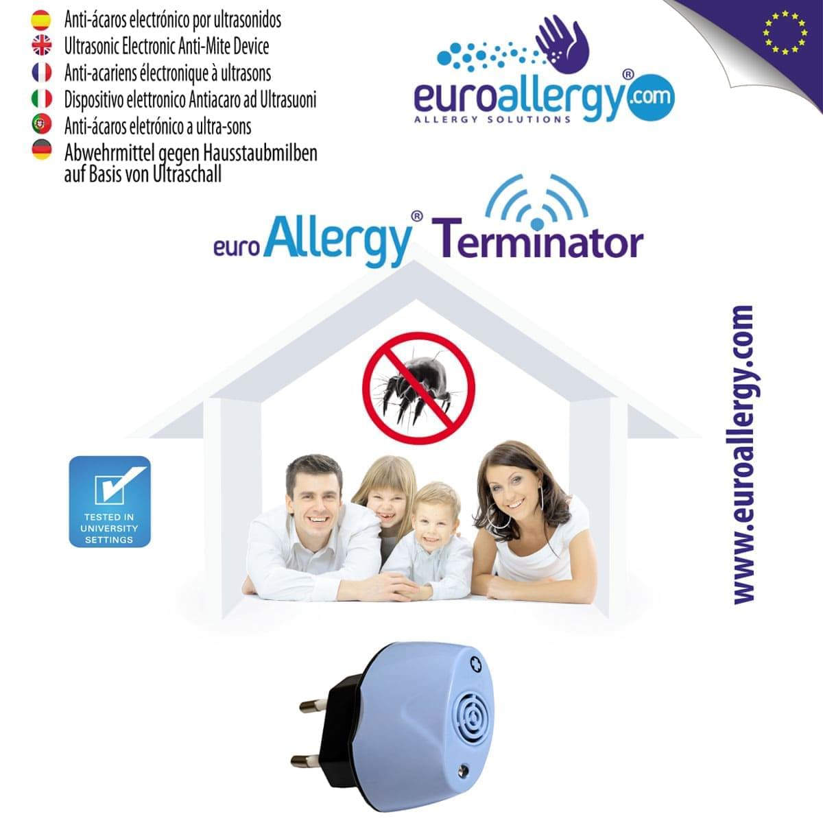 ANTIÁCAROS ELÉCTRICO POR ULTRASONIDOS TERMINATOR - alergia-acaros.com | Soluciones naturales para la Alergia a los Ácaros del Polvo 
